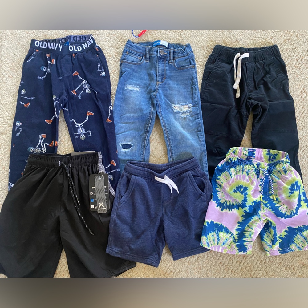 Boys size 5 Shorts and Pants Bundle of Six Pairs Preowned